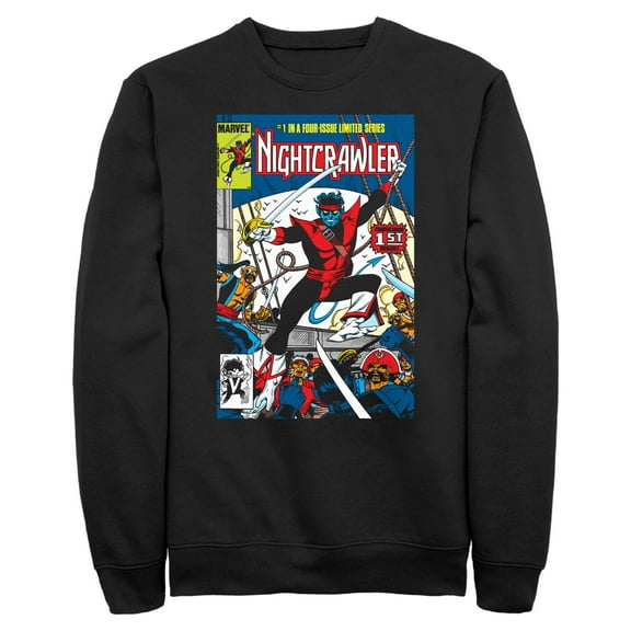 Mens Marvel Nightcrawler Cover Sweatshirt