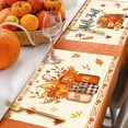 thumbnail image 4 of Orange Hello Pumpkin Hello Fall Placemats Set of 6, 12 x 18 Inch Pumpkin Gnome Floral Leaves Autumn Harvest Table Mats for Kitchen Dining Decoration, 4 of 6