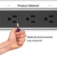 thumbnail image 6 of Electrical Pull Pop Up Power Outlet 3 Socket 2 USB Kitchen Desk Plug Function, 6 of 6