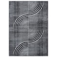 thumbnail image 2 of World Rug Gallery Contemporary Arch Knot Design Area Rug - BLACK 5' X 7', 2 of 8