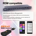 thumbnail image 3 of Pknight Pknight 8-Port RDM DMX Splitter with Dual Input, PowerCON Linking,Optional Isolation and Signal Amplifier Distributor for Stage Lighting, 3 of 6