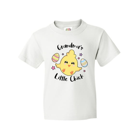 Inktastic Happy Easter Grandma's Little Chick Youth T-Shirt