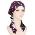 thumbnail image 4 of Weikingp Clearance! Headbands for Women, Womens Casual Printed Head Hat Cap Headwear Muslim Turban Cap, Bandanas for Women, Bandanas for Men Red, 4 of 4