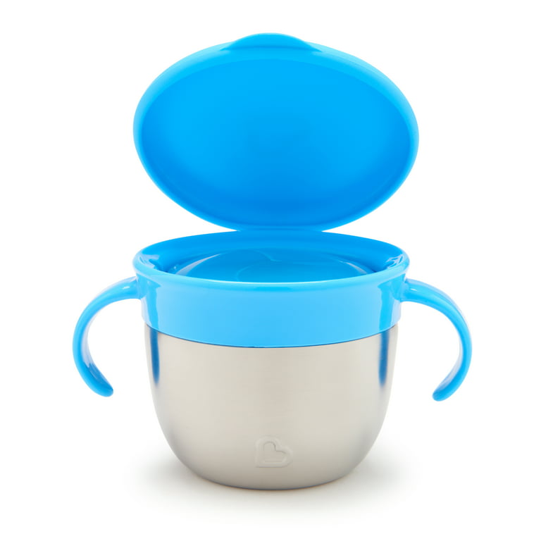 Munchkin Snack Catcher Stainless Steel Snack Cup, Holds up to 9oz