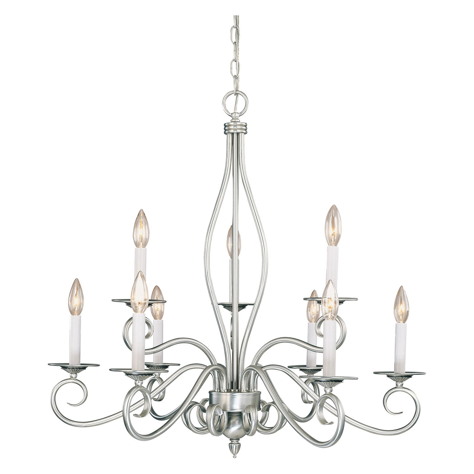 Savoy House Pierce Paxton 3-Light Pendant - Pewter Finish, White Faux Alabaster Glass, 21" H X 18.75" W