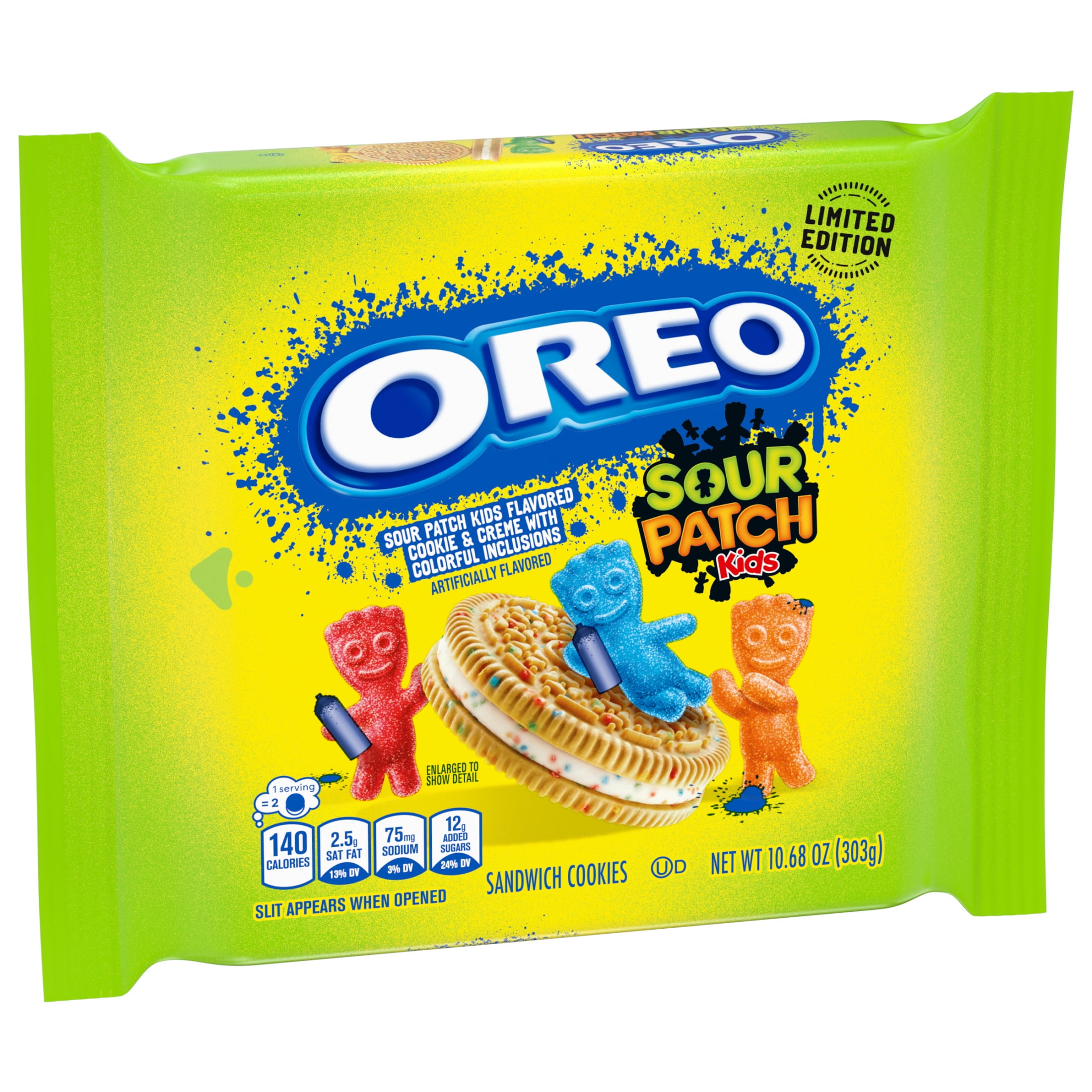OREO SOUR PATCH KIDS Sandwich Cookies, Limited Edition, 10.68 oz