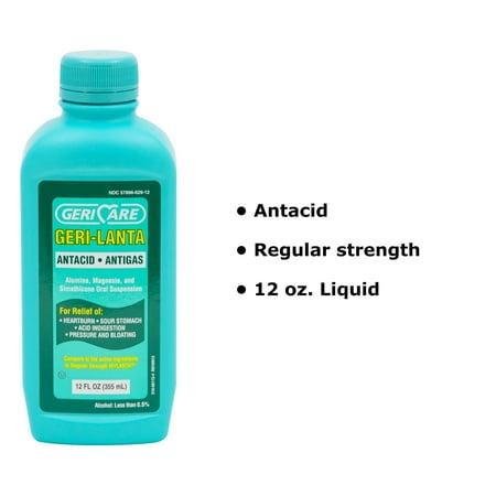 Gericare Geri-Lanta Antacid & Antigas Liquid, 12 Fl. Oz.