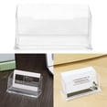 thumbnail image 3 of New Clear Desktop Business Card Holder Display Stand Acrylic Plastic Desk Shelf, 3 of 7