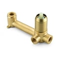 thumbnail image 4 of sumerain Bathroom Faucet Wall Mount Left-Handed Single Handle Vanity Faucet Basin Faucet with Rough in Valve Included Brushed Gold, 4 of 8