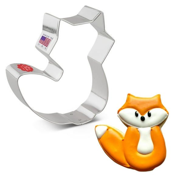 Ann Clark Cute Fox Cookie Cutter 3.5", Made in USA