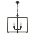 thumbnail image 2 of Hunter - Woodburn 4-light Noble Bronze, Extra Large Pendant Light, Dimmable, Modern Style, Rectangle Shaped, for Bedrooms, Dining, Living Rooms - 19808, 2 of 7