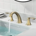 thumbnail image 4 of Zzistar Bathroom Sink Faucet, Double Handle 3 Hole Bathroom Basin Faucet with Pop up Drain and Hose, 4 of 7