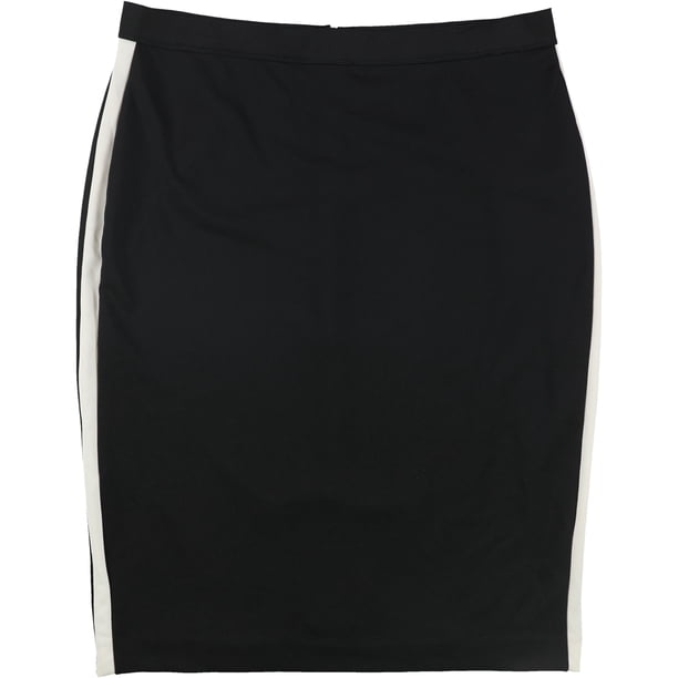 Falda Midi Alfani con Rayas Laterales para Mujer Negro X-Large