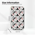 thumbnail image 2 of Leather Thin Slim Wallets for Women Men - white cow glasses moo funny Clutch Card Wallet for Women Men with Zipper, 2 of 7