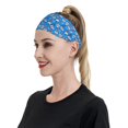 thumbnail image 6 of Yiaed Gnomes in USA Print Sports Headbands,Moisture Wicking Workout Headband, Sweatband Headbands for Running,Cycling for Women and Men, 6 of 8