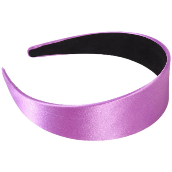 SEWCHICS Lavender Wide Headband for Women, Stylish Cloth and Plastic Hair Accessory, 1 Piece Purple Hairband