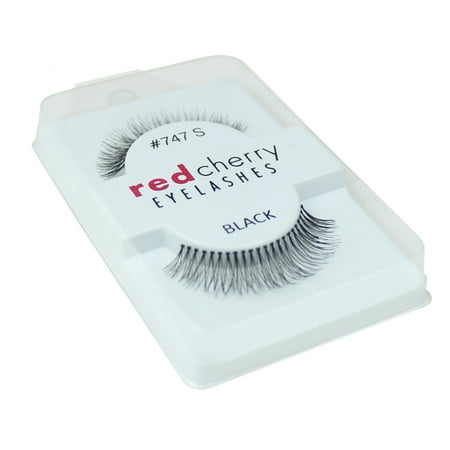 Red Cherry 100% Human Hair False Eye Lashes Fake Eye Lashes #747S (Best Red Cherry Lashes For Almond Eyes)
