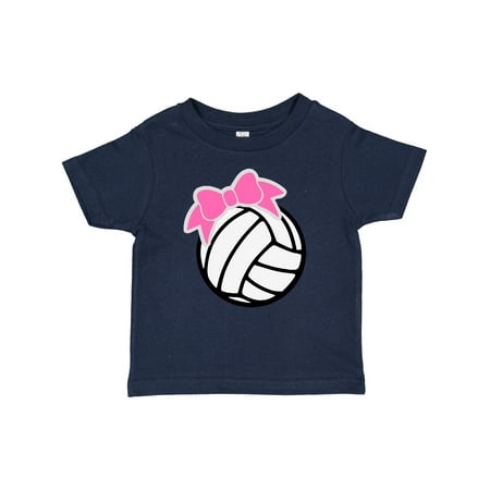 

Inktastic Volleyball with Pink Bow Gift Baby Boy or Baby Girl T-Shirt