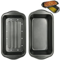 Evelots Meatloaf Pan-Drains Fat-Non Stick-Cooking/Baking-More Flavor-2 ...