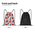 thumbnail image 5 of Kdxio Lilies Flowers Print Drawstring Backpack Bag,Waterproof Draw String Back Sack, Gym Drawstring Bags Swim Bag For Unisex, 5 of 9