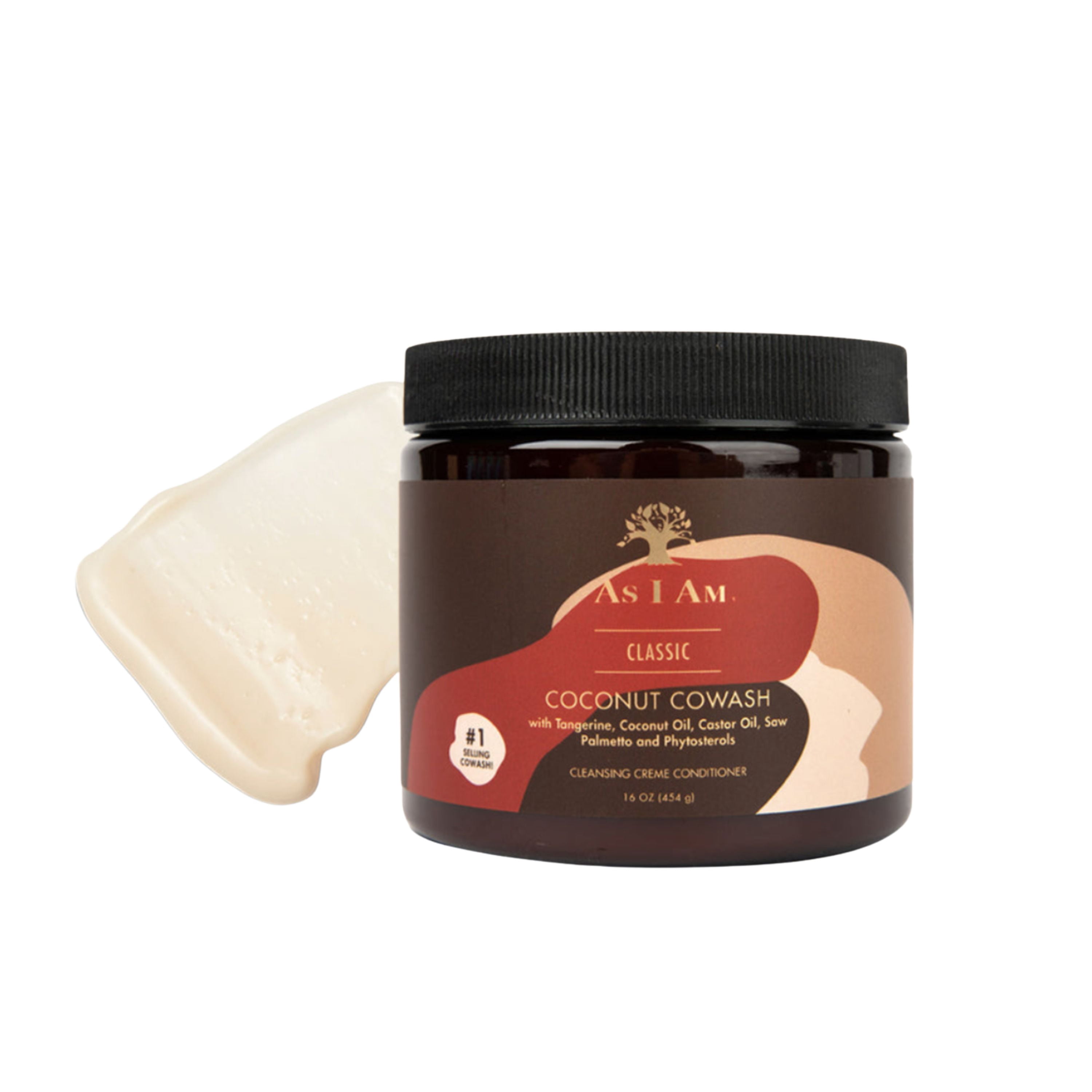 As I Am Cleansing Conditioner for Dry Curly Hair Moisture and Detangling Co Wash 16 oz with Saw Palmetto, Castor Oil, & Phytosterols