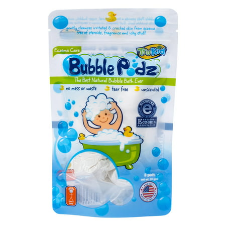 TruKid Bubble Podz Eczema Care Bubble Bath, Unscented, 8