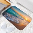 thumbnail image 6 of 1pc Beach at Sunset Absorbent Non-Slip Bathroom Thickened Flannel Rug Decor,Soft,Quick Drying,Suitable For Indoor/outdoor Use,Bathrooms,Bedrooms,Kitchens,Terrace,Laundry Rooms,16"x24", 6 of 9