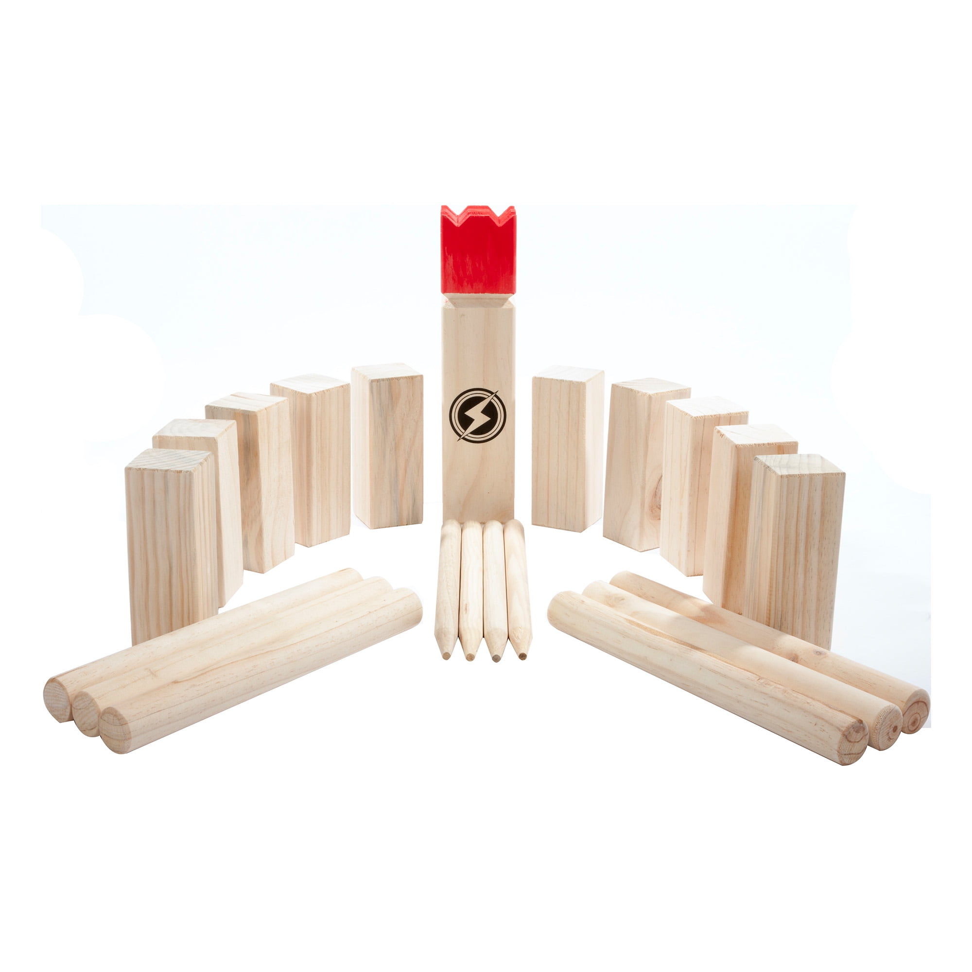 beach game with wooden blocks