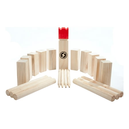 Striker Games Kubb Lawn Game - Outdoor Games - Party Games - Strategic Fun - Beach Games - Outdoor Toys - Games For Families - Backyard Games for Adults and Family - Camping Games - Wooden (Best Backyard Games For Kids)