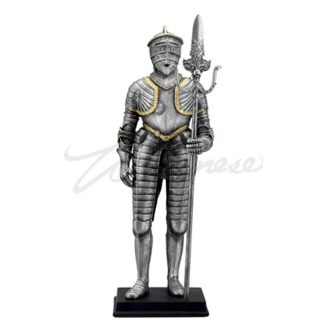 Veronese Design WU74092AC Medieval Armor with Knee - Length Tasset & Partisan