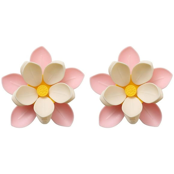 Clips Magnétiques pour Réfrigérateur, Aimants Magnétiques à Double Couche en Forme de Fleurs, 2 en 1 Portable Mignon Clip de Sac en Forme de Fleur pour Stockage Alimentaire