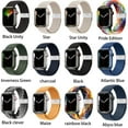 thumbnail image 2 of Stretchy Braided Loop Compatible with Apple Watch Bands 44mm 40mm 41mm 45mm 38mm 42mm 49mm Women Men, Solace Elastics Stretch Nylon Sport Strap Wristband for iWatch Bands Series 9 8 7 6 5 4 3 2 1 SE, 2 of 9