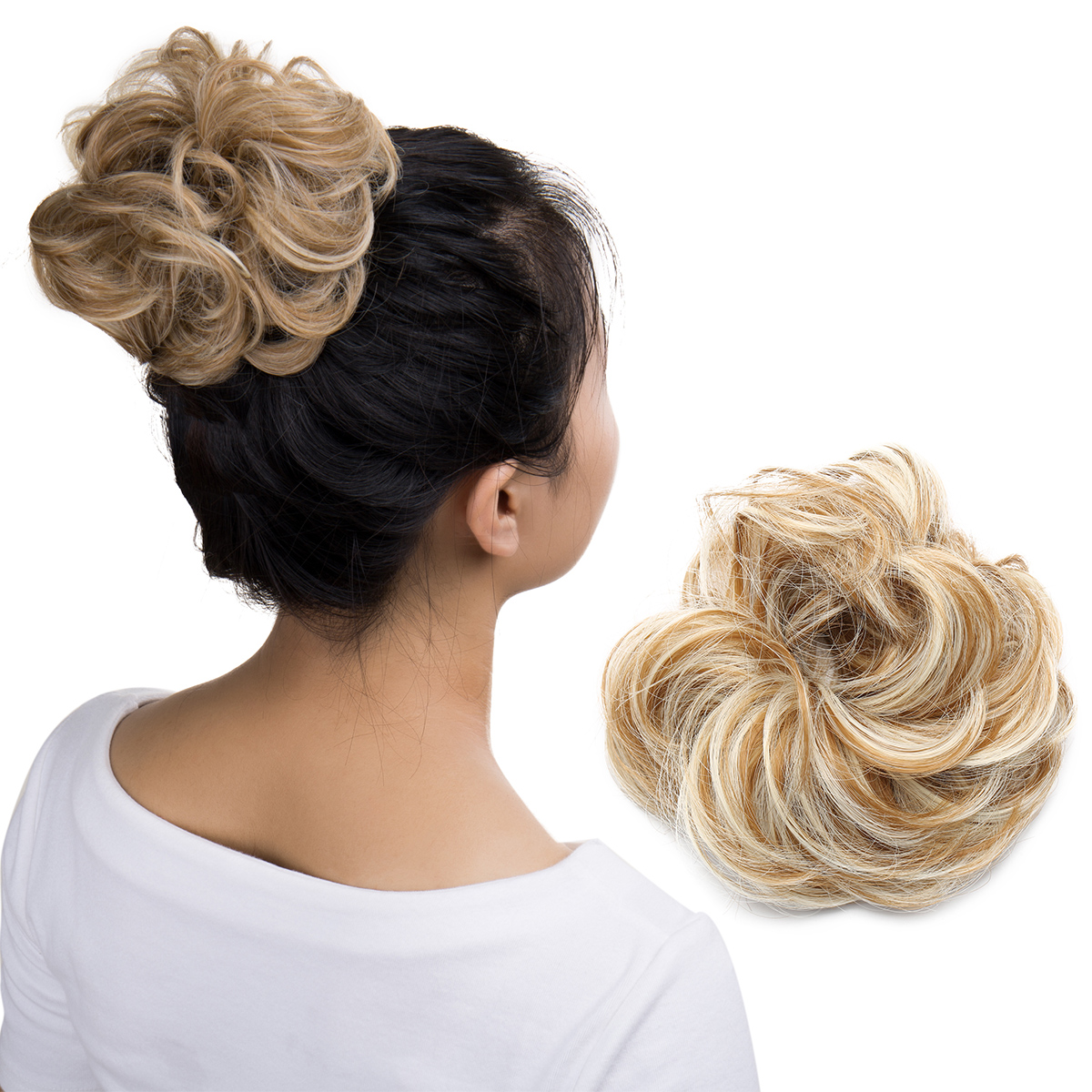 SEGO Messy Bun Scrunchies Hair Piece Hair Extensions  display picture 3