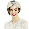 thumbnail image 2 of Xihbxyly Diadema de Punto para Mujer, Acogedora Diadema de Invierno, con Nudo de Diamantes de Imitación, Cálida Lana, Estilo Urbano Informal, Ideal para Fiestas y Bodas, Talla 50-58 Cm., 2 of 3