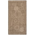 thumbnail image 2 of Safavieh Courtyard Hugo Oriental Indoor/Outdoor Area Rug, Brown/Natural, 2'7" x 5', 2 of 13