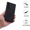 thumbnail image 3 of for Samsung Galaxy S23 Ultra Case,Soft Silicone Samsung Galaxy S23 Ultra Phone Case with Camera Protection,Anti-Scratch Samsung Galaxy S23 Ultra Case Compatible with MagSafe, Black, 3 of 14