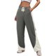 thumbnail image 1 of Gibobby Pantalones mujer frío Pantalones de pierna ancha informales para mujer, pantalones de chándal de primavera y otoño, pantalones de Color sólido de cintura alta(Gris oscuro,CH), 1 of 4