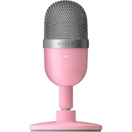 Mini USB Condenser Microphone: Suitable for Computer Streaming Media and Games-Professional Recording Quality-Accurate Super Heart-Shaped Pickup Mode-Tilt Bracket-Shockproof-Quartz Pink