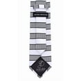 thumbnail image 5 of Scott Allan White and Black Mens Hound's-tooth Striped Tie | Men's White & Black Tie's | Houndstooth Necktie, 5 of 8