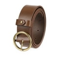 thumbnail image 3 of Levi's Women's Casual Circular Center Buckle Belt, Tan, Small, 3 of 5