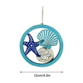 thumbnail image 2 of Under $1 GFHFHITJ Wooden Summer Christmas Ornaments,Beach Ocean Themed Starfish Seashell Window Decorations, Decorative Pendant for Tree Car Window Door Bedroom, 2 of 6