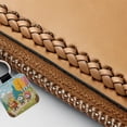 thumbnail image 3 of Kawaii Hiking Hikers Faux Leather Square Keychain, 3 of 7