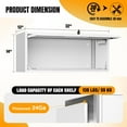 thumbnail image 2 of YEXJ Small Wall-Mounted Locking Cabinet Metal Garage Storage Cabinet Hanging Medicine Lockable Steel Utility Floating Tool 14" H Assembly Required-14" Tall-White, 2 of 9