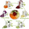 thumbnail image 2 of Spiralizer 4 -Blade Vegetable Spiralizer Foldable Spiral Slicer Zucchini Noodle Veggie Pasta Spaghetti Maker, 2 of 5