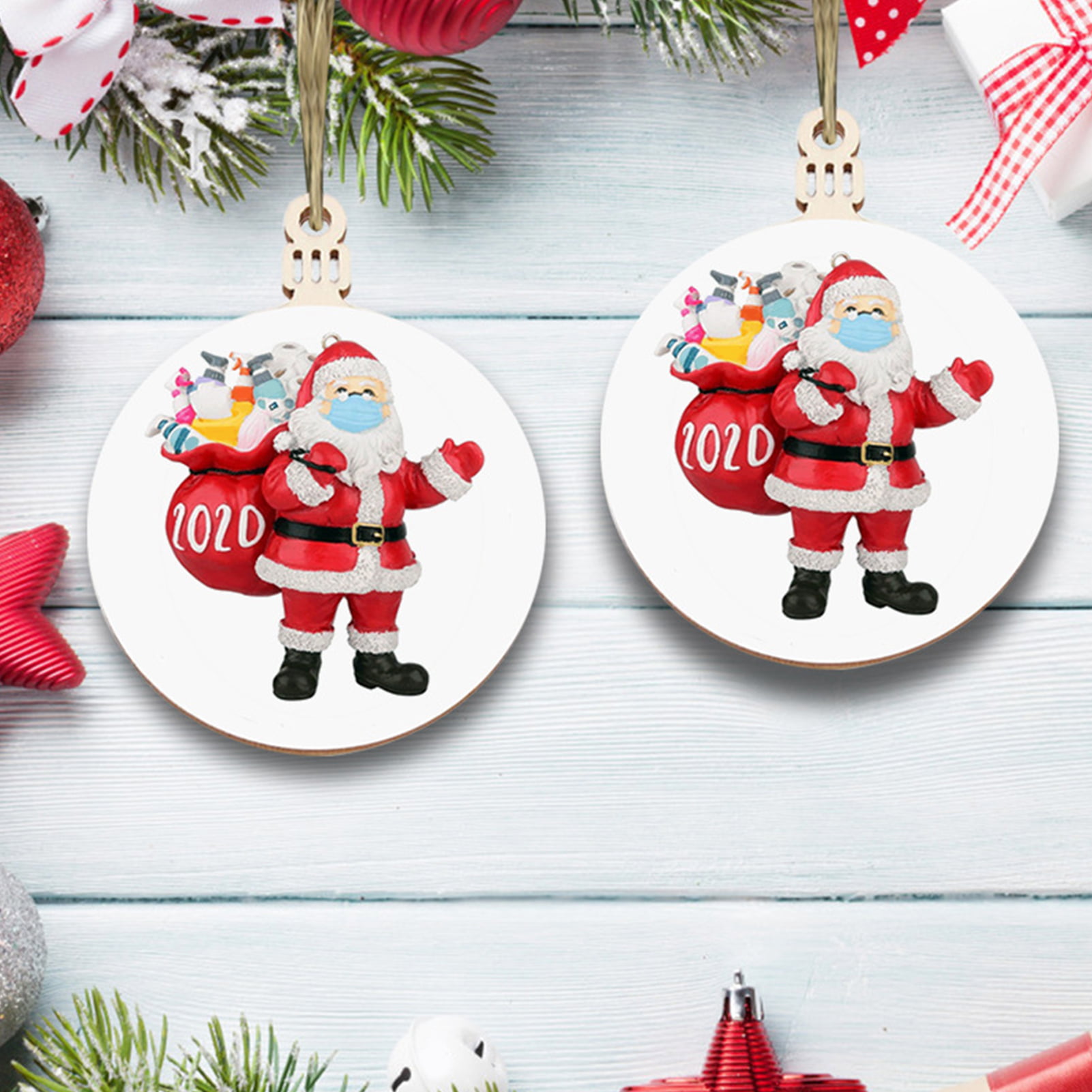 Details about   Home Decor Xmas Hanging Santa Claus Decoration Christmas Tree Tag Gifts Label 
