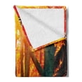 thumbnail image 2 of Colorful Soft Flannel Fleece Throw Blanket, Landscape Image of Foliage and Trees at Autumn Season Designed in Warm Tones, Cozy Plush for Indoor and Outdoor Use, 70" x 90", Multicolor, by Ambesonne, 2 of 5