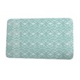 thumbnail image 1 of Nantucket Greeko Simple Aqua Geometric Print Bath Mat, 1 of 5