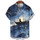 thumbnail image 4 of Camisa hawaiana para hombre 2024, estampado abstracto de gato, camisas de manga corta, camisas holgadas de gran tamaño, camisetas casuales de playa de verano unisex, 4 of 5