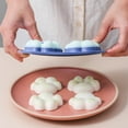 thumbnail image 3 of Bandejas para cubitos de hielo, linda máquina para hacer cubitos de hielo con forma de pata de gato con tapa, material de silicona, herramienta de bricolaje perfecta para el pudín de frutas de verano, 3 of 8