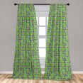 thumbnail image 5 of Ambesonne Car Race Track Curtains, Cars on Roads, Pair of 28"x84", Multicolor, 5 of 5